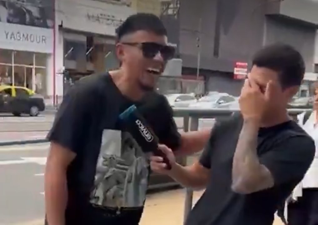Imagen para el artículo: Insólita entrevista en la calle: le preguntaron por el “consumo” y terminó con un “no me quemés"
