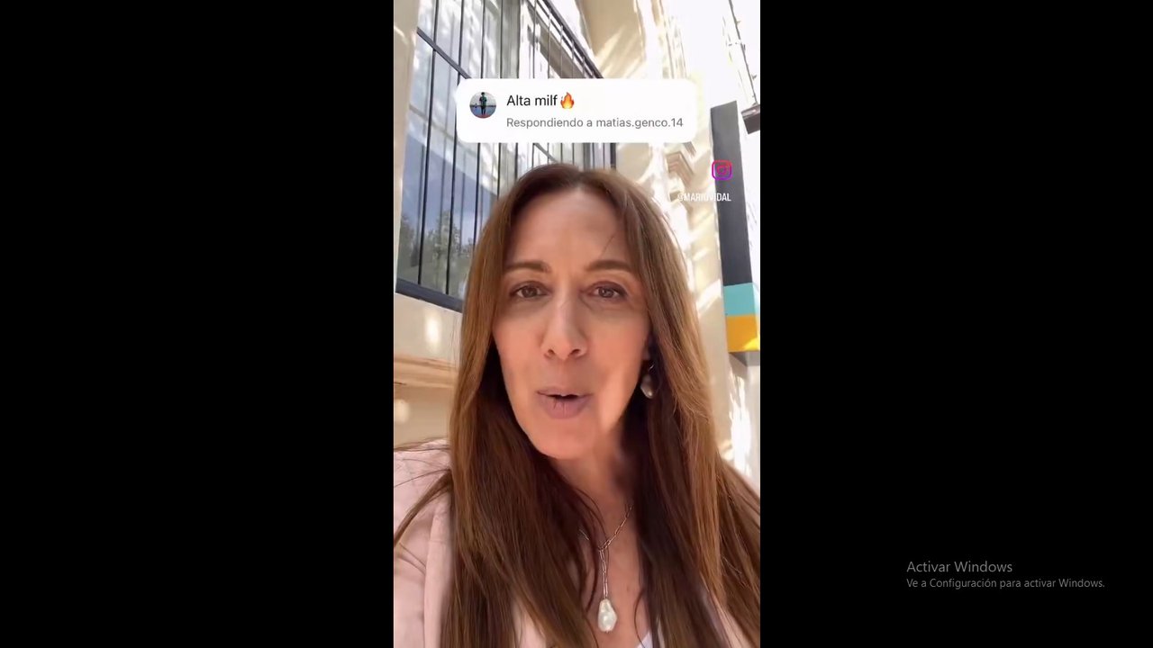 Imagen para el artículo: La respuesta de María Eugenia Vidal a un comentario en sus redes sociales: “Si, soy una MILF”