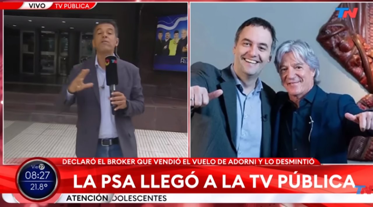 Imagen para el artículo: “Sabíamos que era amigo de Adorni”: en TN incineraron a Grandío y al Jefe de Gabinete