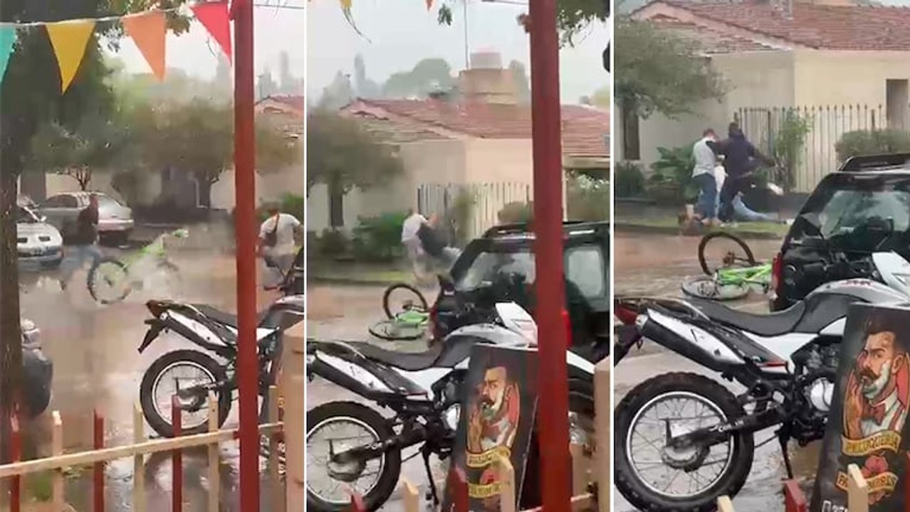 Imagen para el artículo: Video: intentó robar una bicicleta y terminó linchado por los vecinos en Córdoba