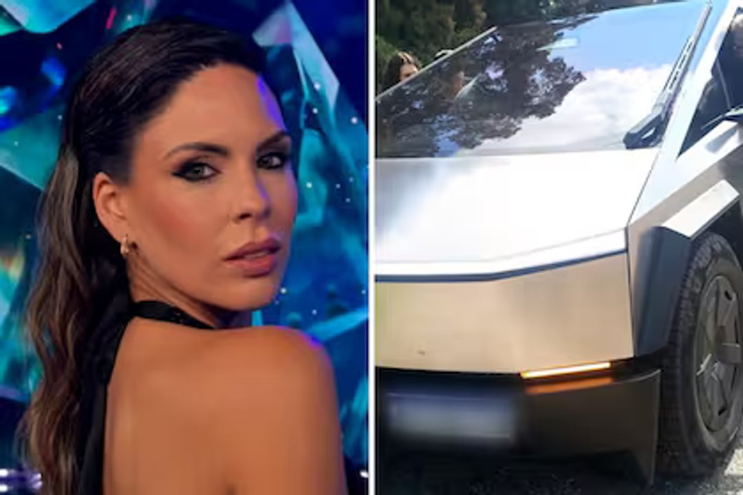 Imagen para el artículo: Barby Franco protagonizó un choque en cadena y todo quedó registrado en las cámaras de su Tesla