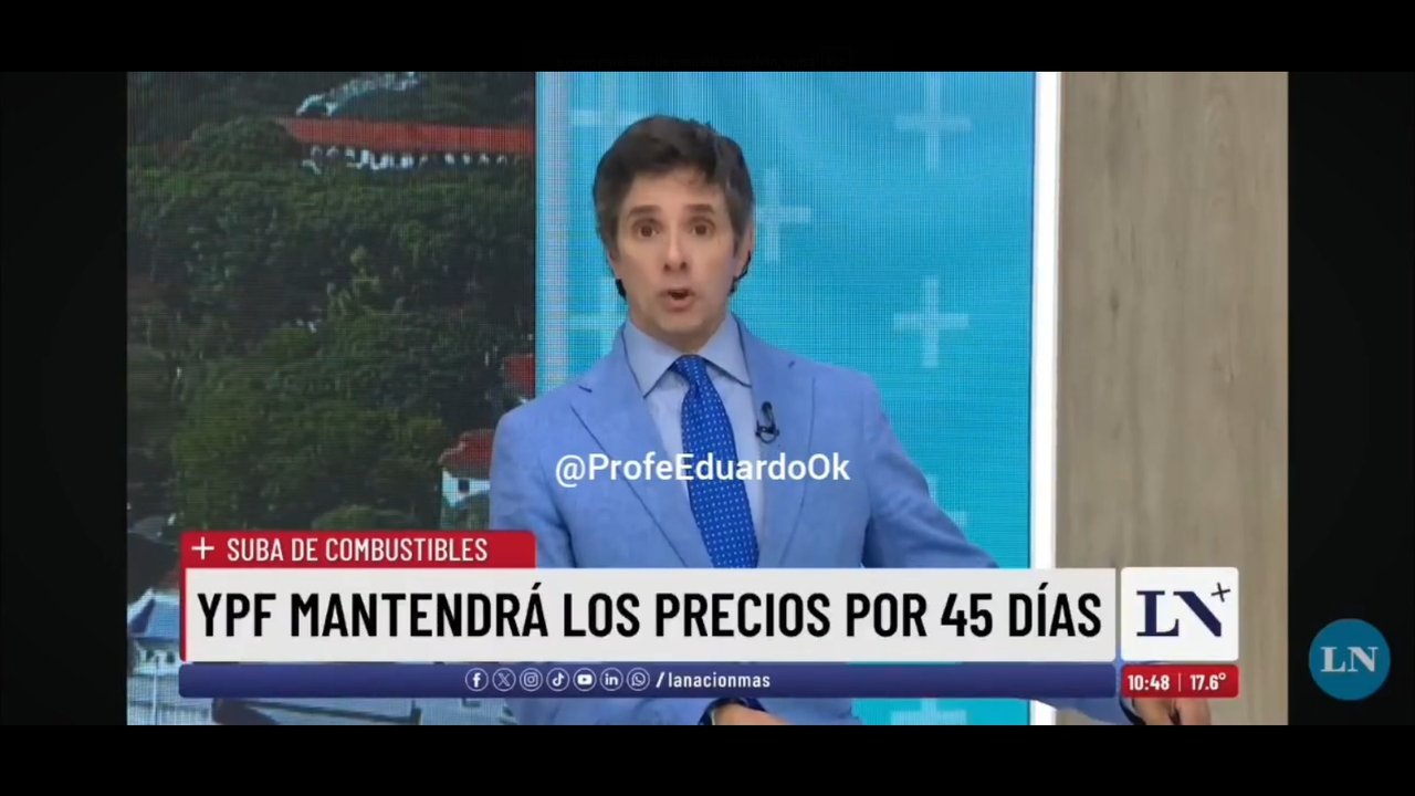 Imagen para el artículo: Después de defender que los precios suban por la oferta y demanda, el libertario Robertito Funes se enojó por el aumento constante de nafta