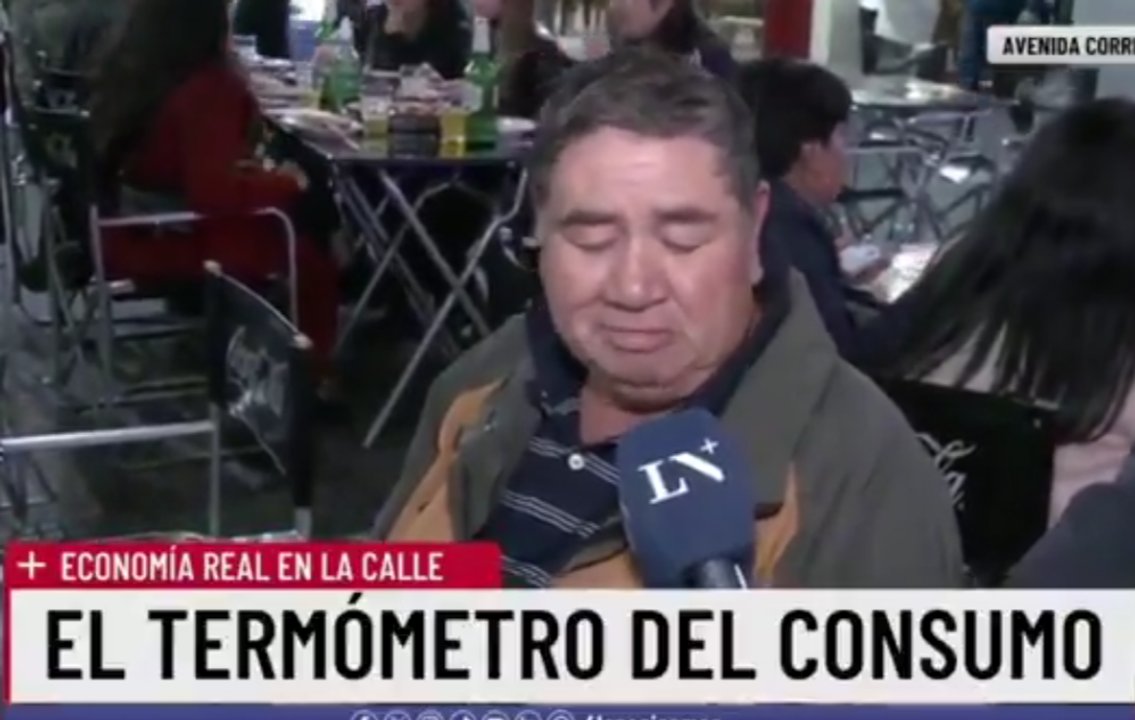 Imagen para el artículo: Salieron a preguntar por la situación económica y un testimonio dejó sin palabras a los periodistas de La Nación