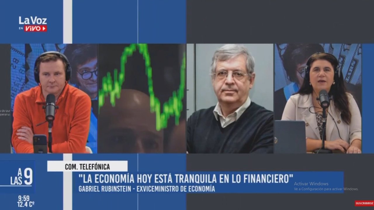 Imagen para el artículo: Gabriel Rubinstein: “Si Estados Unidos retira la ayuda tendremos una gran carrera cambiaria”