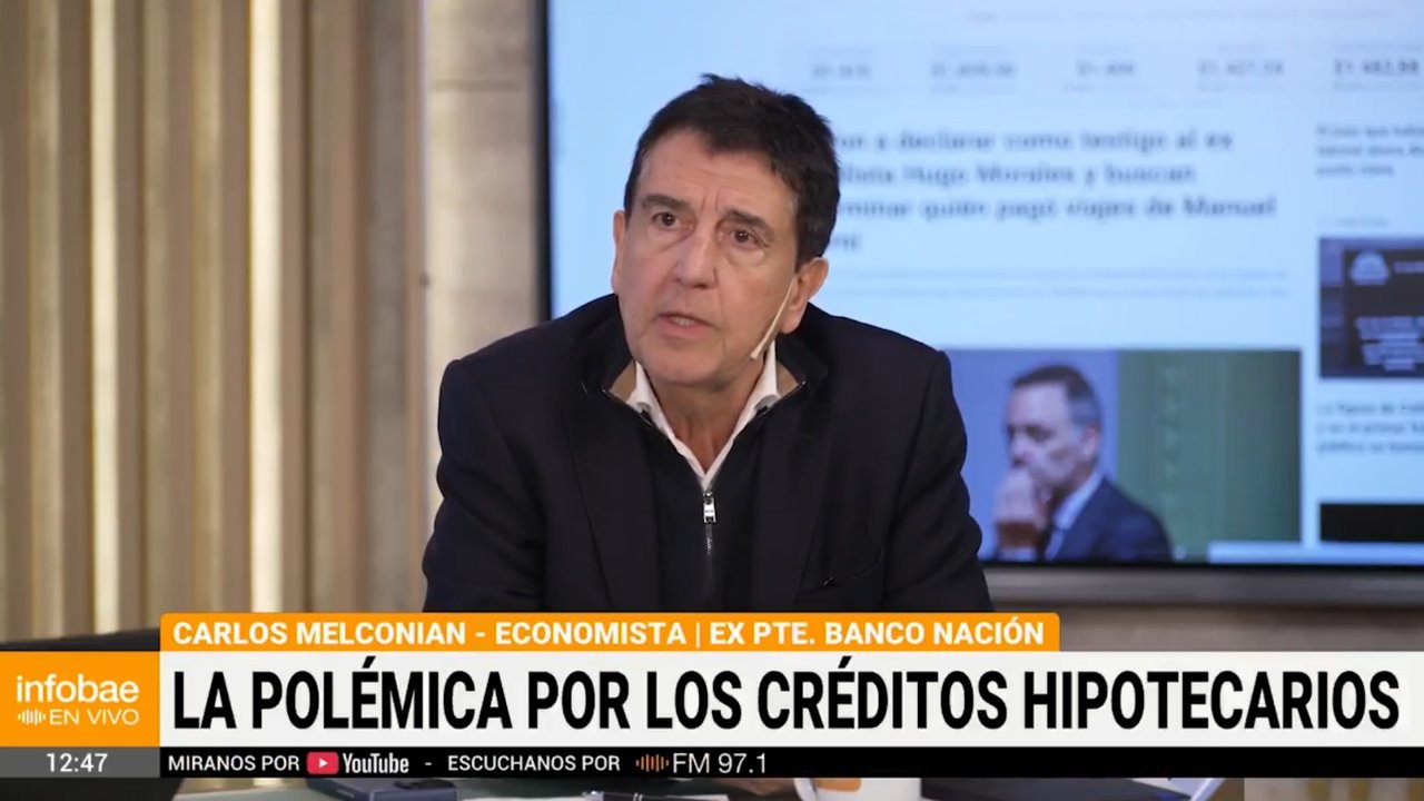 Imagen para el artículo: Melconian: “Si sos ‘el topo dentro del Estado’, andá a sacar un crédito en un banco privado, como el Santander”
