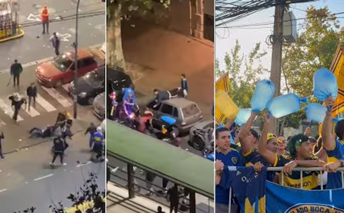 Imagen para el artículo: Robo y golpiza: violenta “venganza” de la barra de Colo Colo a hinchas de Boca en Chile