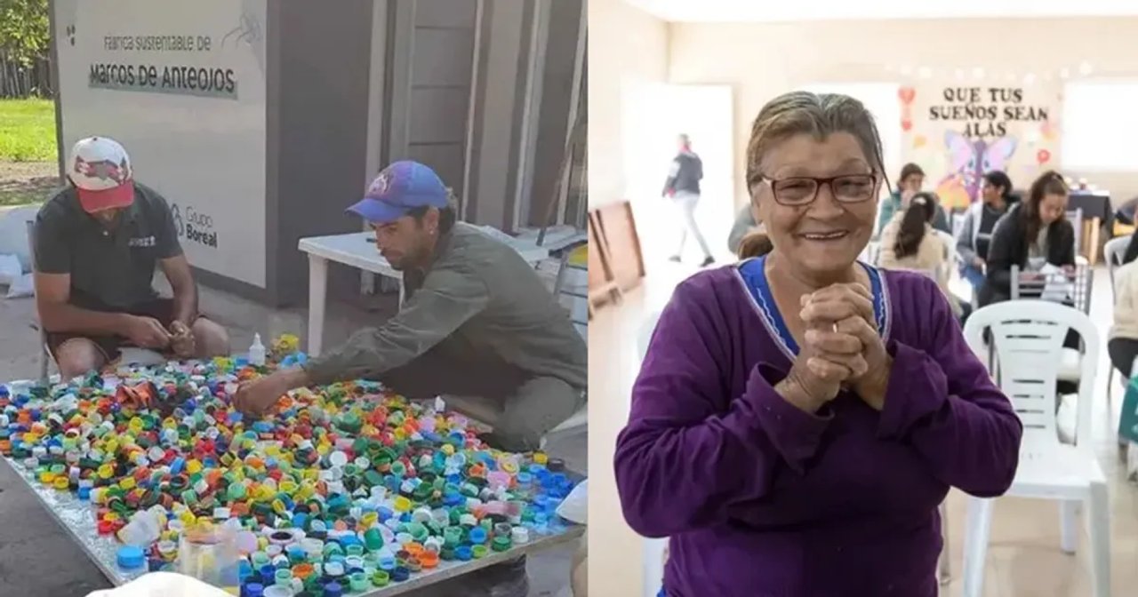 Imagen para el artículo: Emociona a todos: este es el proyecto de reciclaje que convierte tapitas de plástico en anteojos para quienes no pueden pagarlos