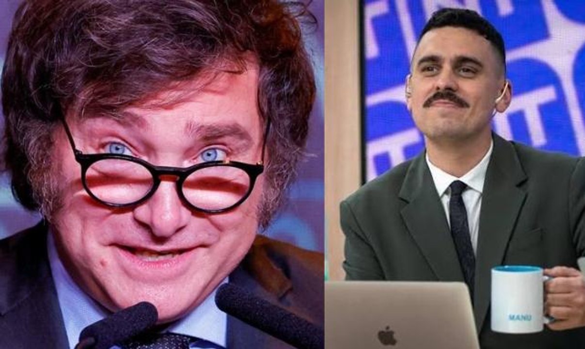Imagen para el artículo: “Cavernícola”, “basura humana”: el feroz ataque de Milei y las chicanas picantes de “Manu Sobre”