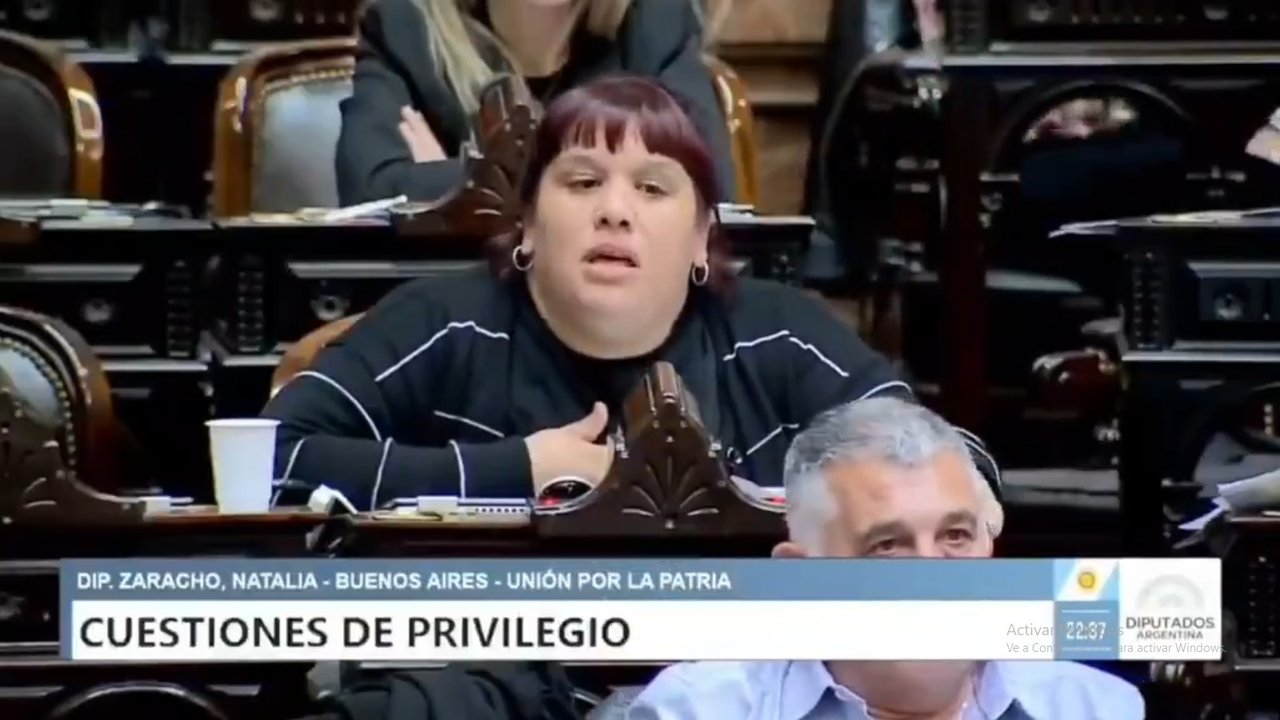 Imagen para el artículo: Natalia Zaracho les dijo de todo a los diputados libertarios: “No sé en qué colegio estudian y salen tan hijos de puta”