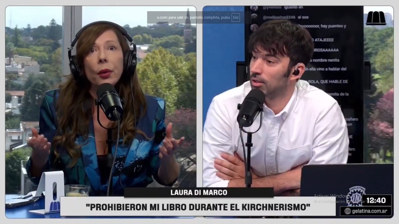 Imagen para el artículo: Laura Di Marco con Pedro Rosemblat: “Lo de Milei con la prensa es grave y no se puede justificar, pero lo del kirchnerismo fue muchísimo peor”