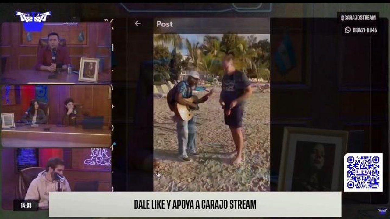 Imagen para el artículo: Insólito bloooper en Carajo: metieron la pata en vivo y mostraron un polémico video de Adorni en el Caribe