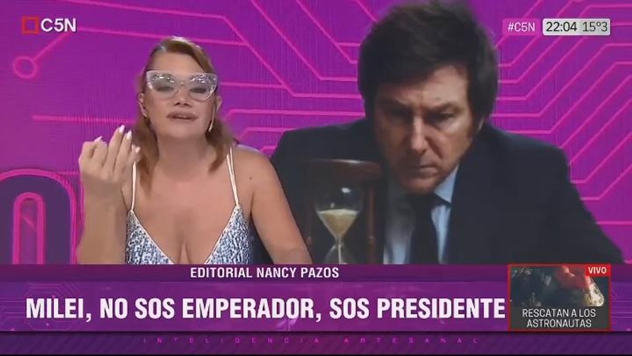 Imagen para el artículo: Nancy Pazos hundió a Milei, reveló que CFK “tiene mejor imagen” y anticipó que a él “ni domiciliaria le van a dar”