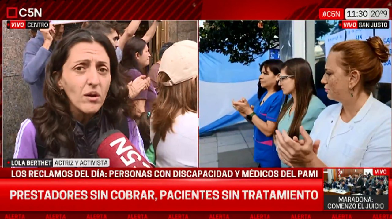 Imagen para el artículo: “El sistema ya colapsó”: la desesperante situación que describió Lola Berthet sobre la crisis en discapacidad