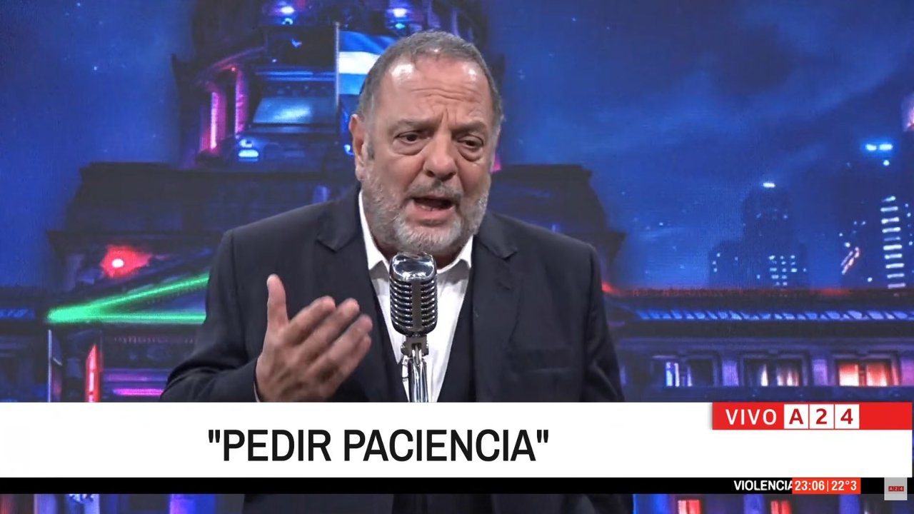 Imagen para el artículo: La sentencia de Baby Etchecopar: “Si el gobierno de Milei no inventa algo urgente está derrumbado”