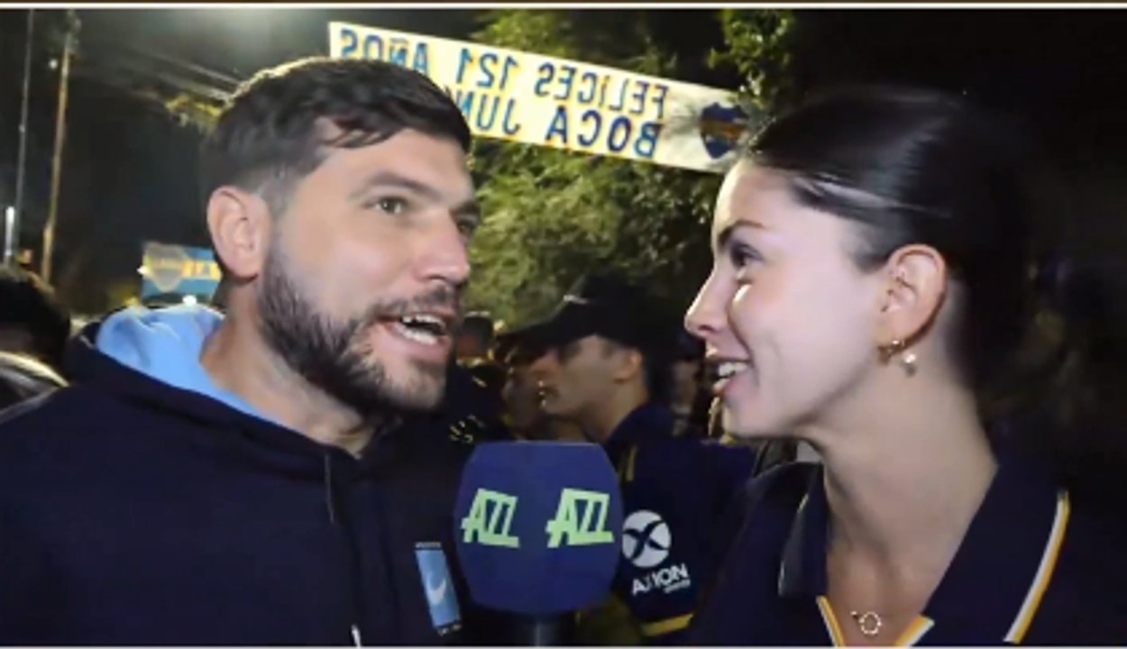Imagen para el artículo: Hermoso móvil: hincha de Boca y cronista de AZZ se enamoraron en vivo