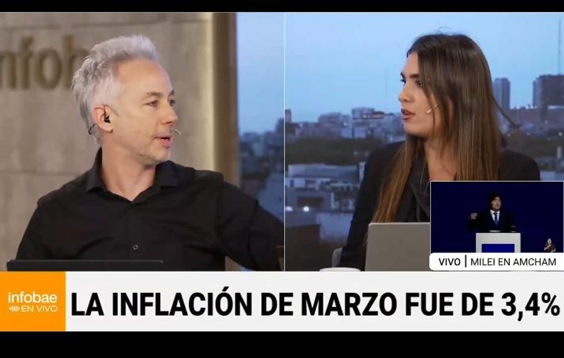 Imagen para el artículo: Gritos y acusaciones cruzadas en vivo: “Yo no defiendo al Gobierno, vos sí”, Diego Iglesias expuso a su compañera en el debate por la inflación