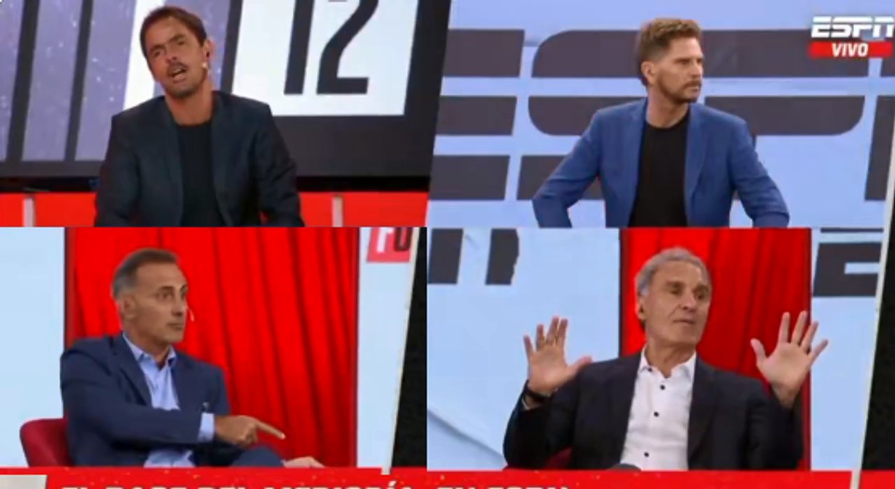 Imagen para el artículo: Se picó en ESPN: Closs y Latorre contra Ruggeri por la pausa de rehidratación de Conmebol