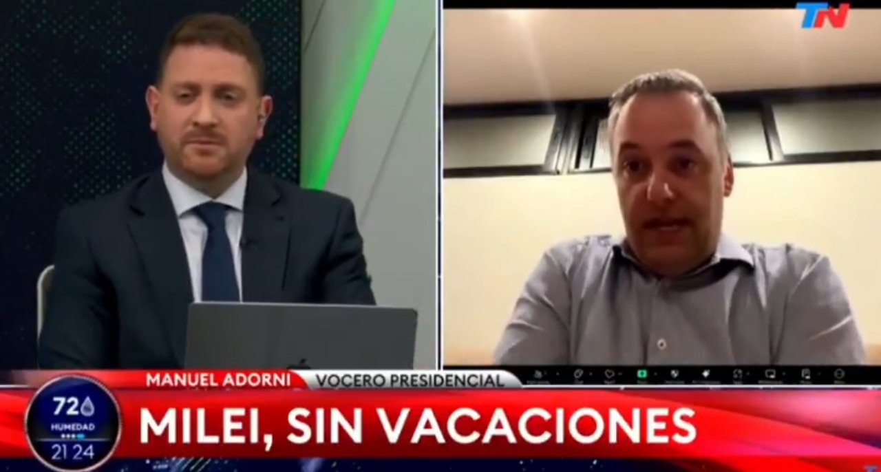 Imagen para el artículo: El archivo demoledor de Adorni que se viralizó tras su viaje a Aruba y que lo deja más expuesto