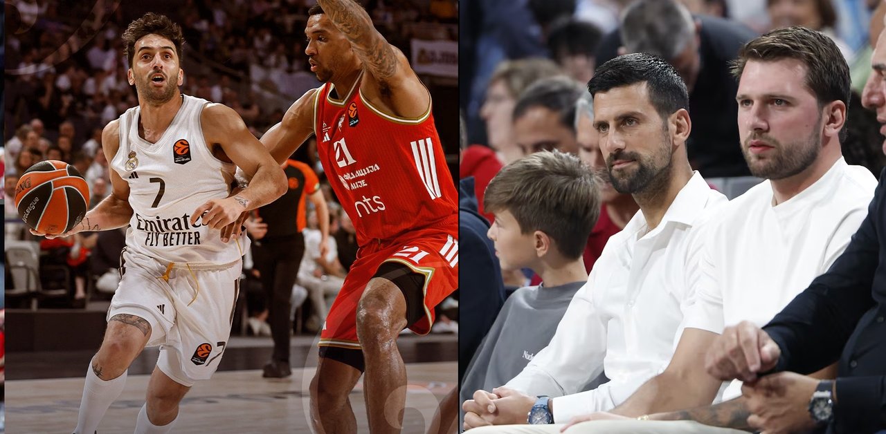 Imagen para el artículo: A lo Magic Jonhson, el pase imposible de Campazzo que maravilló a Doncic y Dkojovic