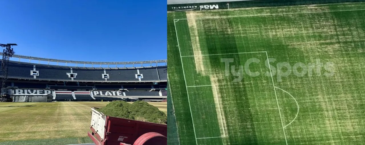 Imagen para el artículo: Así está el césped del Monumental a dos días del Superclásico