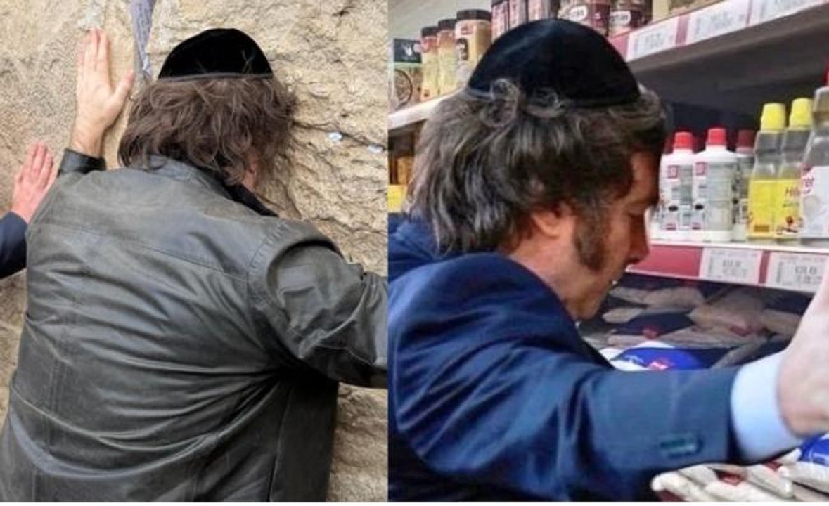 Imagen para el artículo: “El muro de los aumentos”: imperdible tuit viral y divertidos memes tras el posteo de Milei desde Israel
