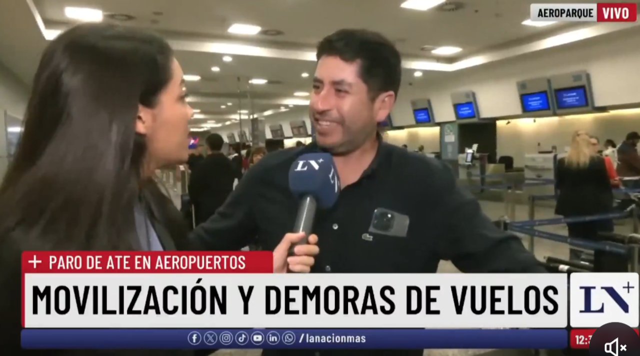 Imagen para el artículo: En el programa de Cristina Pérez fueron a buscar gente que criticara el paro en los aeropuertos y les salió el tiro por la culata
