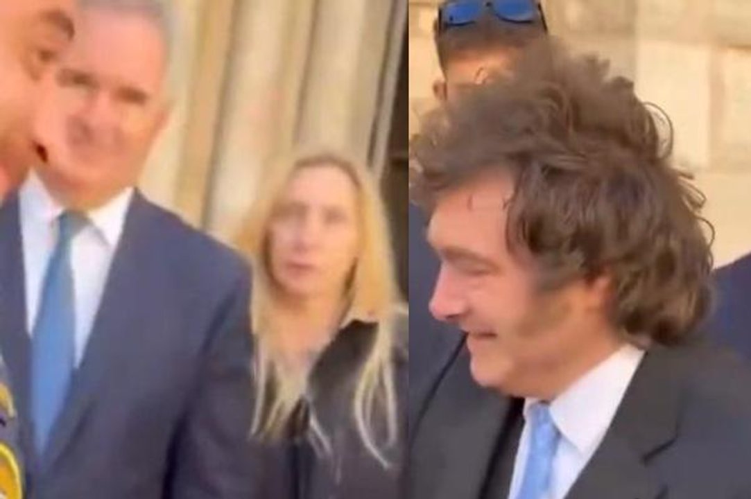 Imagen para el artículo: Hallazgo y explosión en redes por el video de Karina y la custodia: “¿Rezó por el Papa Francisco?”, una periodista incomodó a Milei y la apartaron