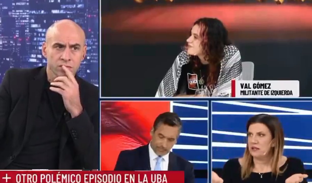 Imagen para el artículo: Esteban Trebucq le dijo “autoritaria” a una estudiante universitaria en LN+ y la joven lo educó en vivo