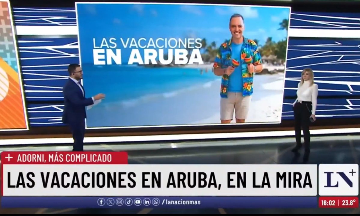 Imagen para el artículo: ¿Lavado de dinero? El informe de La Nación+ que prendió fuego a Adorni por sus gastos en efectivo en Aruba