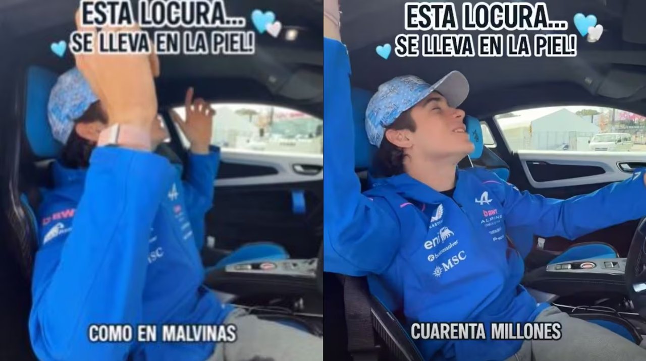 Imagen para el artículo: Polémica: Alpine eliminó una referencia a Malvinas en un video de Franco Colapinto