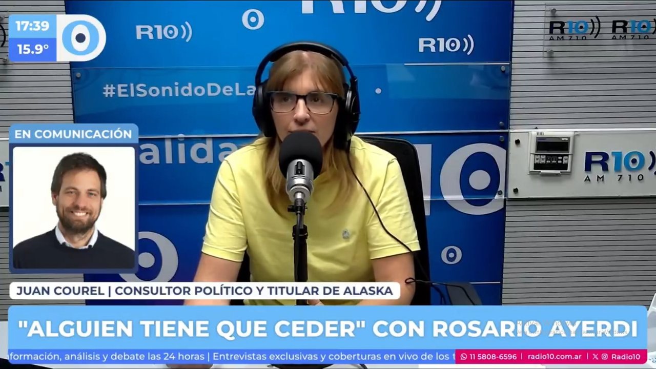 Imagen para el artículo: Juan Courel: “Es creciente la diferencia en contra de Milei, a un punto tal que nos da por fuera de cualquier cálculo de margen de error”