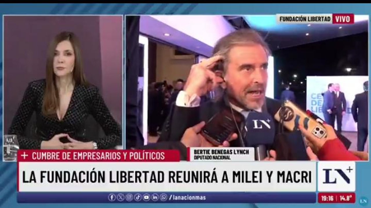 Imagen para el artículo: Arrinconado por Cristina Pérez por el caso Adorni, Benegas Lynch quiso zafar atacando a los “periodistas mercenarios”