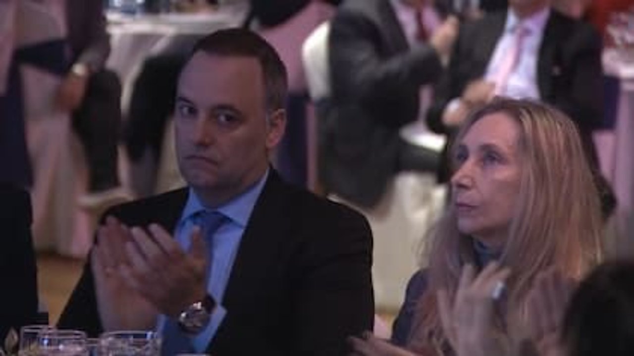 Imagen para el artículo: La sugestiva imagen que mostró las transmisión cuando Milei habló de corrupción