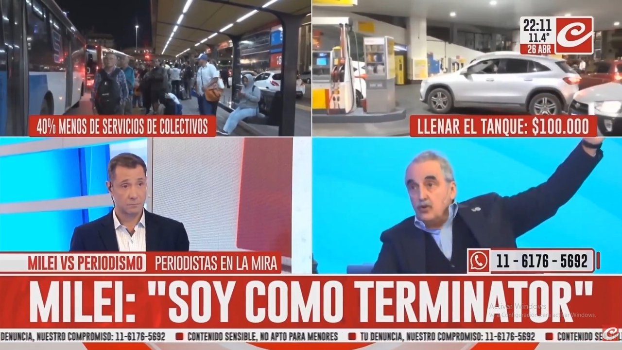 Imagen para el artículo: Moreno sobre los cambios de Milei: “Recuerdo haberlo visto llorando en un cordón porque lo acababan de echar de un programa, ya era un señor grande”