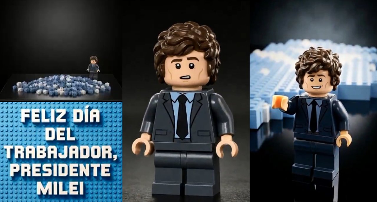 Imagen para el artículo: Los memes por el insólito video autorreferencial que subió Milei en el 1 de Mayo