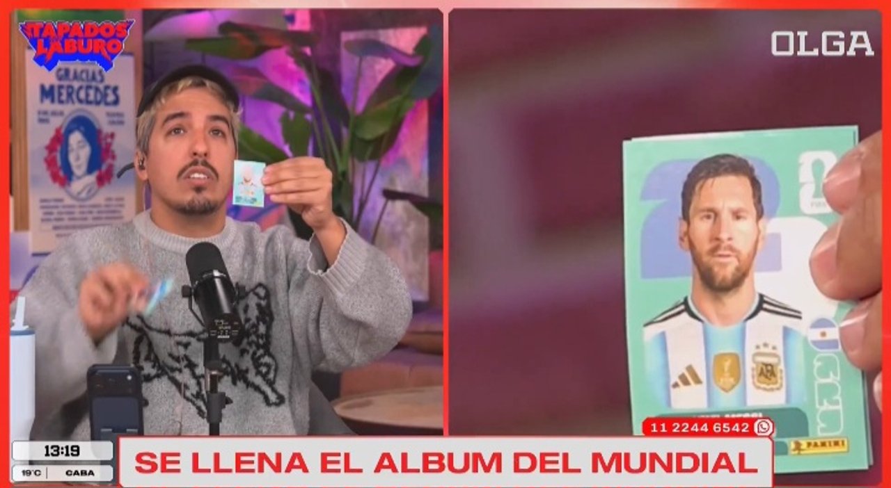 Imagen para el artículo: ¿Todo armado? OLGA quiso emocionar con la figurita de Messi, pero exageraron el festejo y en las redes hablan de “cringe"
