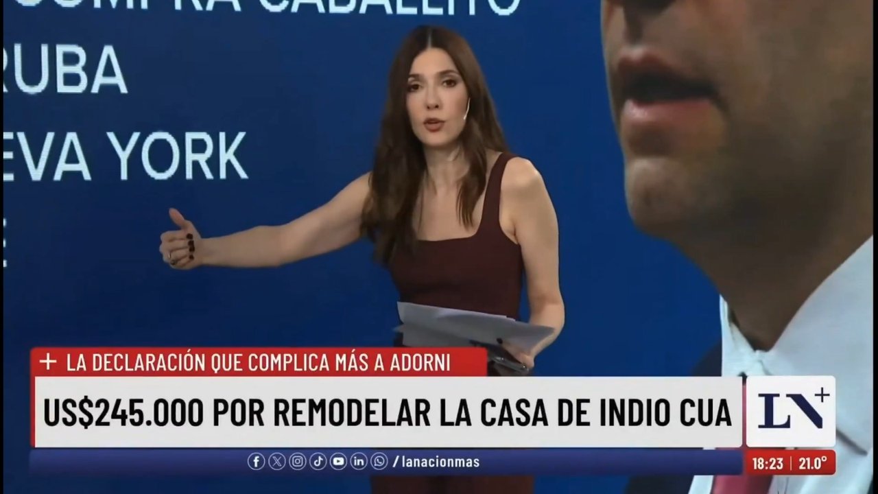 Imagen para el artículo: Hasta Cristina Pérez salió a cazar a Manuel Adorni mostrando cómo los números de sus gastos no coinciden con sus ingresos