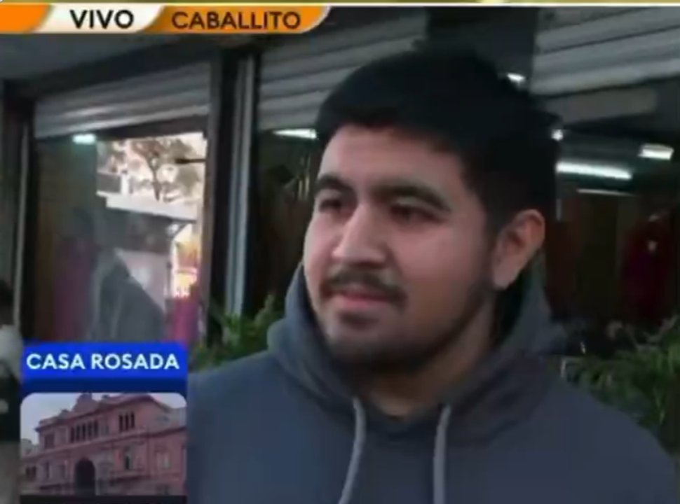 Imagen para el artículo: Otro libertario, fuera de la realidad, que fue entrevistado en la vía pública y se hizo viral