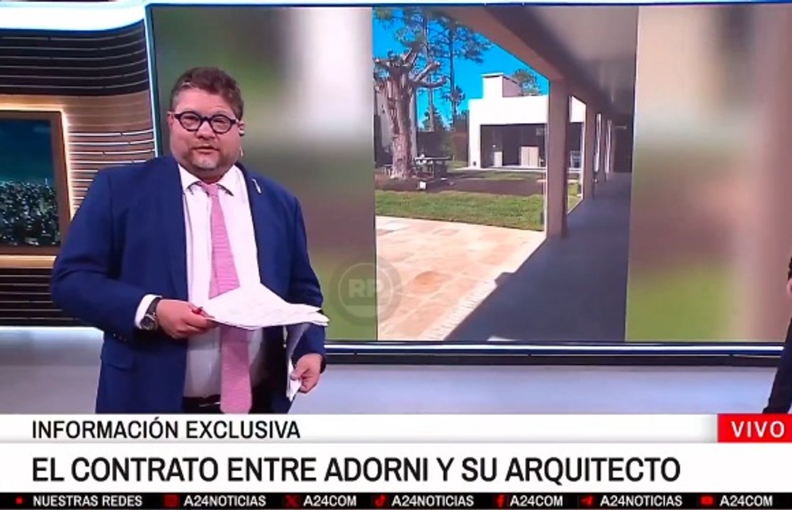 Imagen para el artículo: Wiñazki mostró el contrato de Adorni con el arquitecto que reformó su casa y se autoimplicó