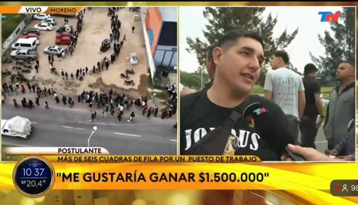 Imagen para el artículo: “Esto es para vos Milei”: duros testimonios en la interminable fila de desocupados que fueron a buscar trabajo