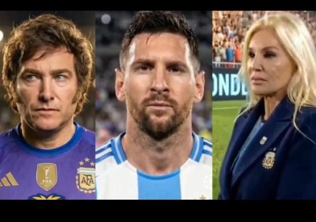 Imagen para el artículo: Milei difundió un vergonzoso video con IA: vestido de arquero, con Messi y Susana Giménez como DT de la Selección