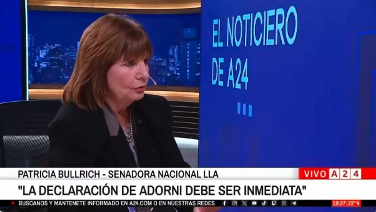 Imagen para el artículo: Patricia Bullrich se cansó de Adorni y lo instó a presentar las pruebas de manera inmediata