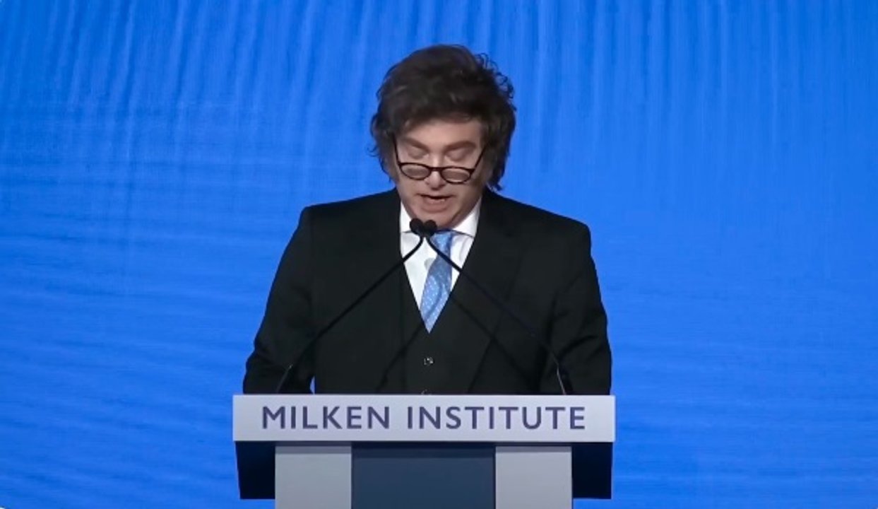 Imagen para el artículo: Javier Milei aseguró en Estados Unidos que fue elegido por 48 millones de personas