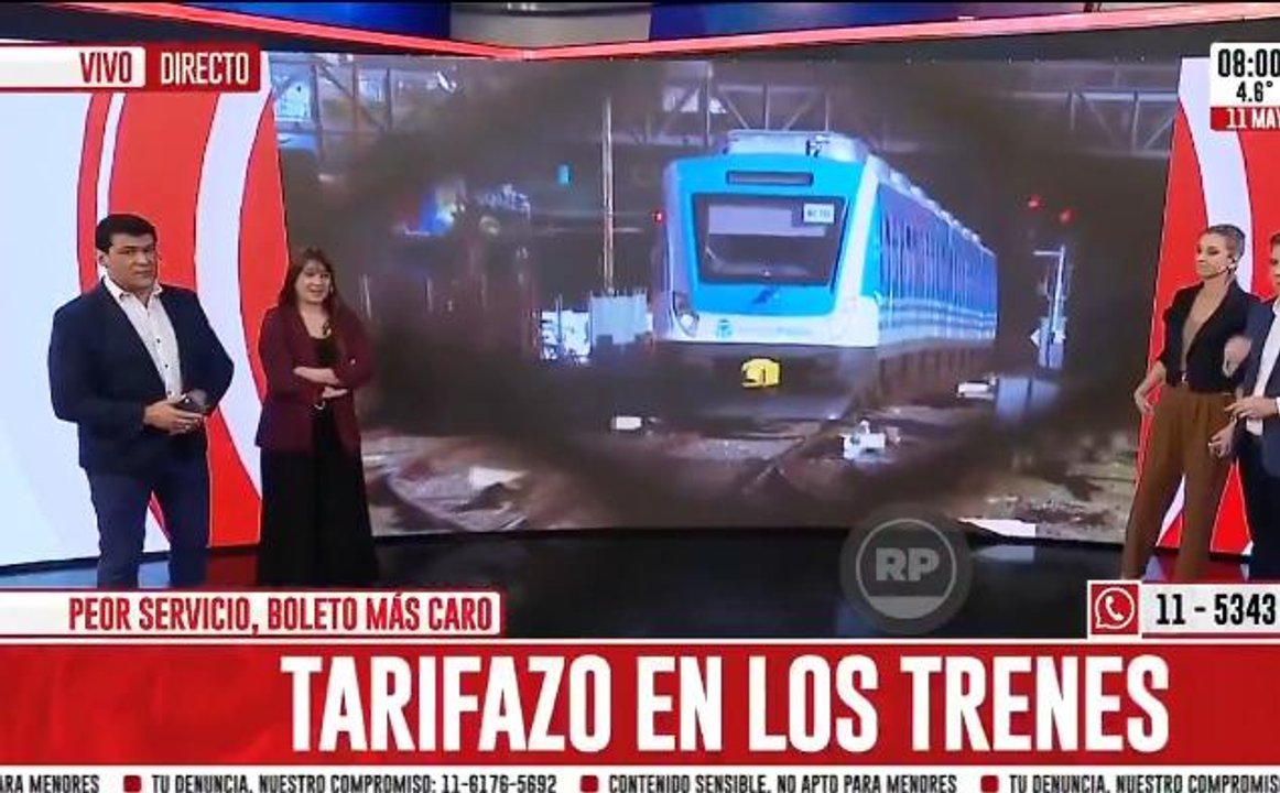 Imagen para el artículo: “Peor servicio, boleto más caro”: en Crónica no anduvieron con vueltas y lanzaron unas explosivas placas rojas por el tarifazo en los trenes