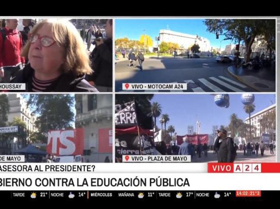 Imagen para el artículo: Tenso momento en A24: Fabián Rubino hizo una insólita pregunta y la docente universitaria le puso los puntos en vivo