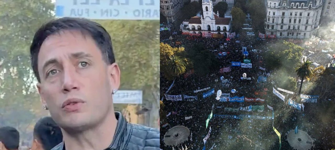 Imagen para el artículo: Momo en la Marcha Universitaria: “Llenan de prostitutas el Congreso y te dicen que estudiar es de boludos”