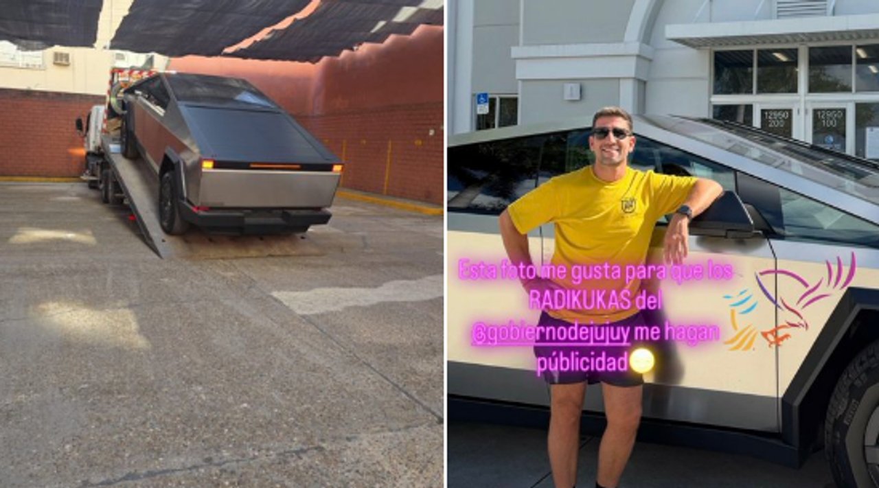 Imagen para el artículo: Se llevaron en grúa el Tesla del diputado libertario porque no tenía patente y las redes explotan de memes