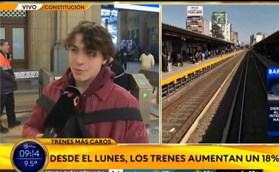 Imagen para el artículo: En TN preguntaron por el tarifazo en los trenes y un pibe dejó un testimonio que golpea de lleno al Gobierno