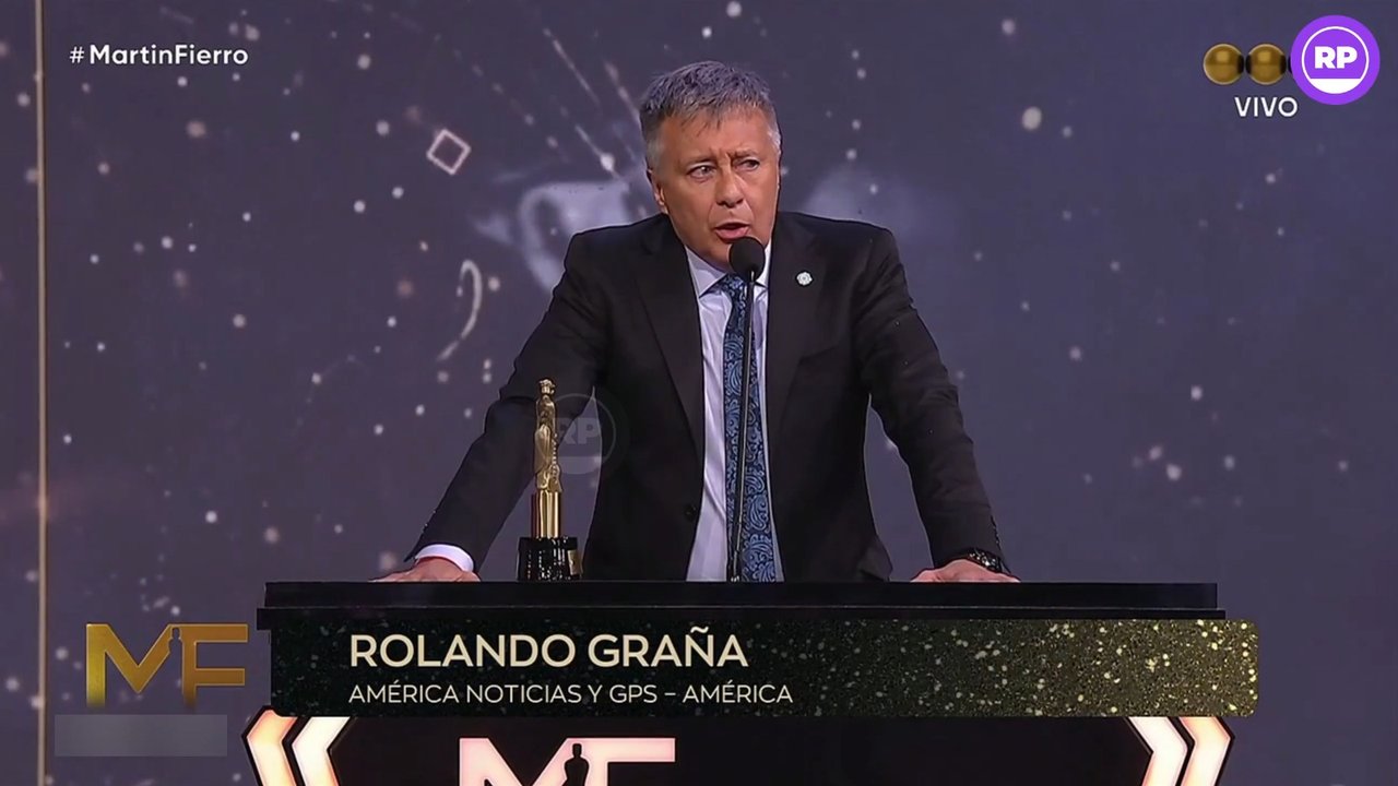 Imagen para el artículo: Rolando Graña en los Martín Fierro: “No debe haber país en el mundo donde un presidente se jacta del odio a los periodistas“