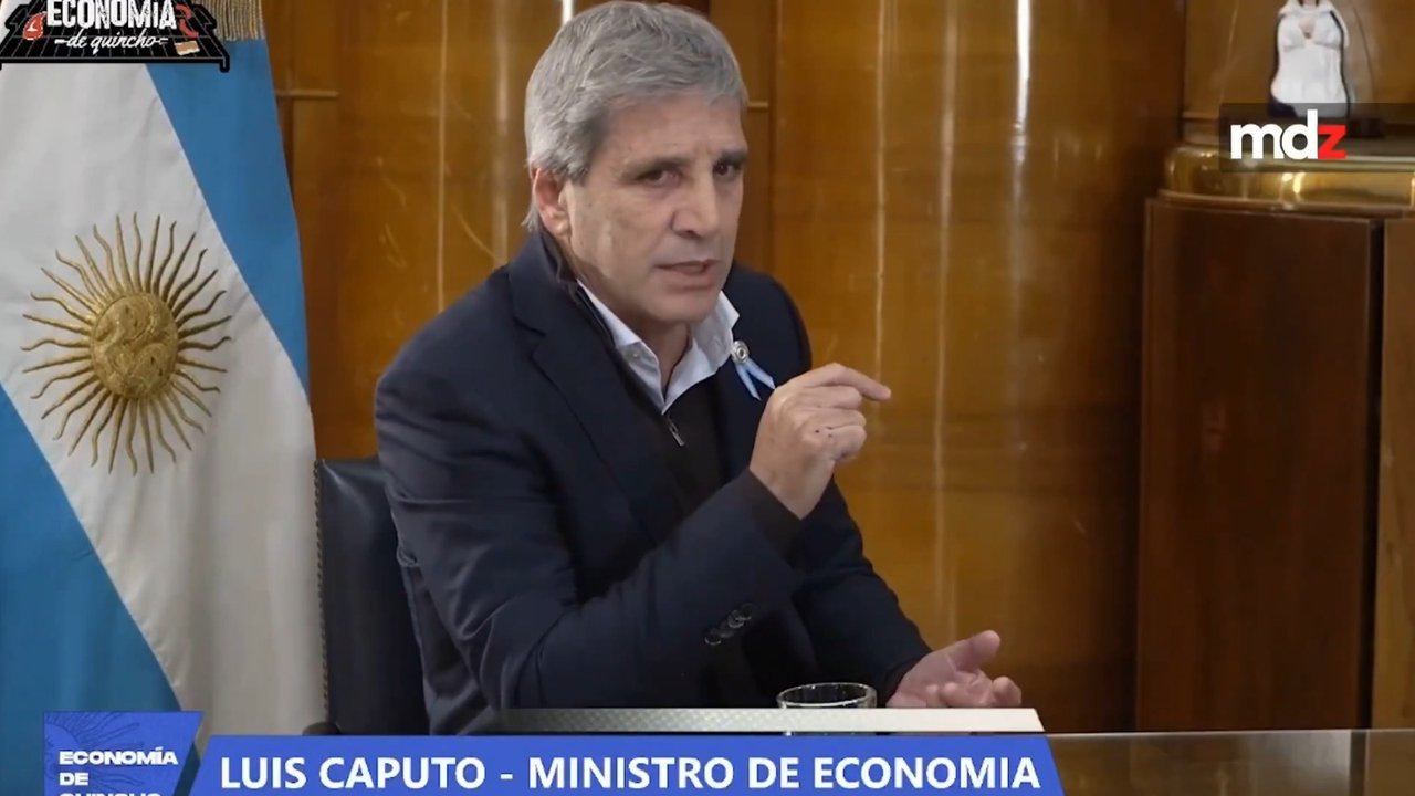 Imagen para el artículo: Luis Caputo sobre el desempleo: “A nosotros nos gustaba trabajar en relación de dependencia, los jóvenes hoy tienen espíritu emprendedor”